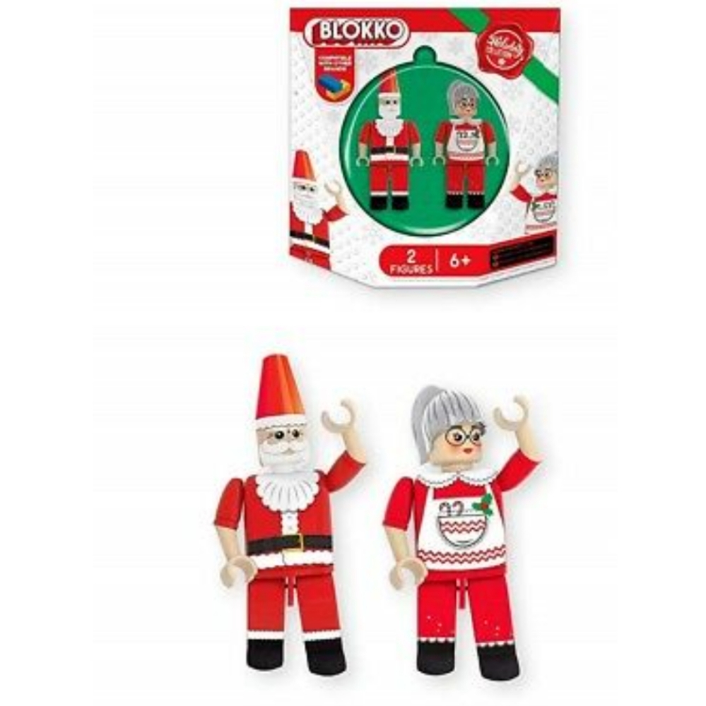 Santa & Mrs. Santa lego Holiday mini figures legos